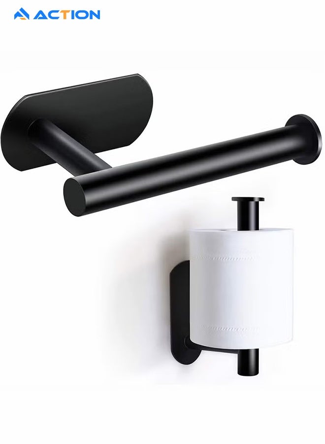 ACTION Stainless Steel Toilet Paper Holder Wall Mount Self Adhesive Bathroom Paper Towel Roll Holder for Home and Kitchen - Image 1